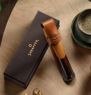 Sheaffer Coffee Edition Leather Single Pen Pouch