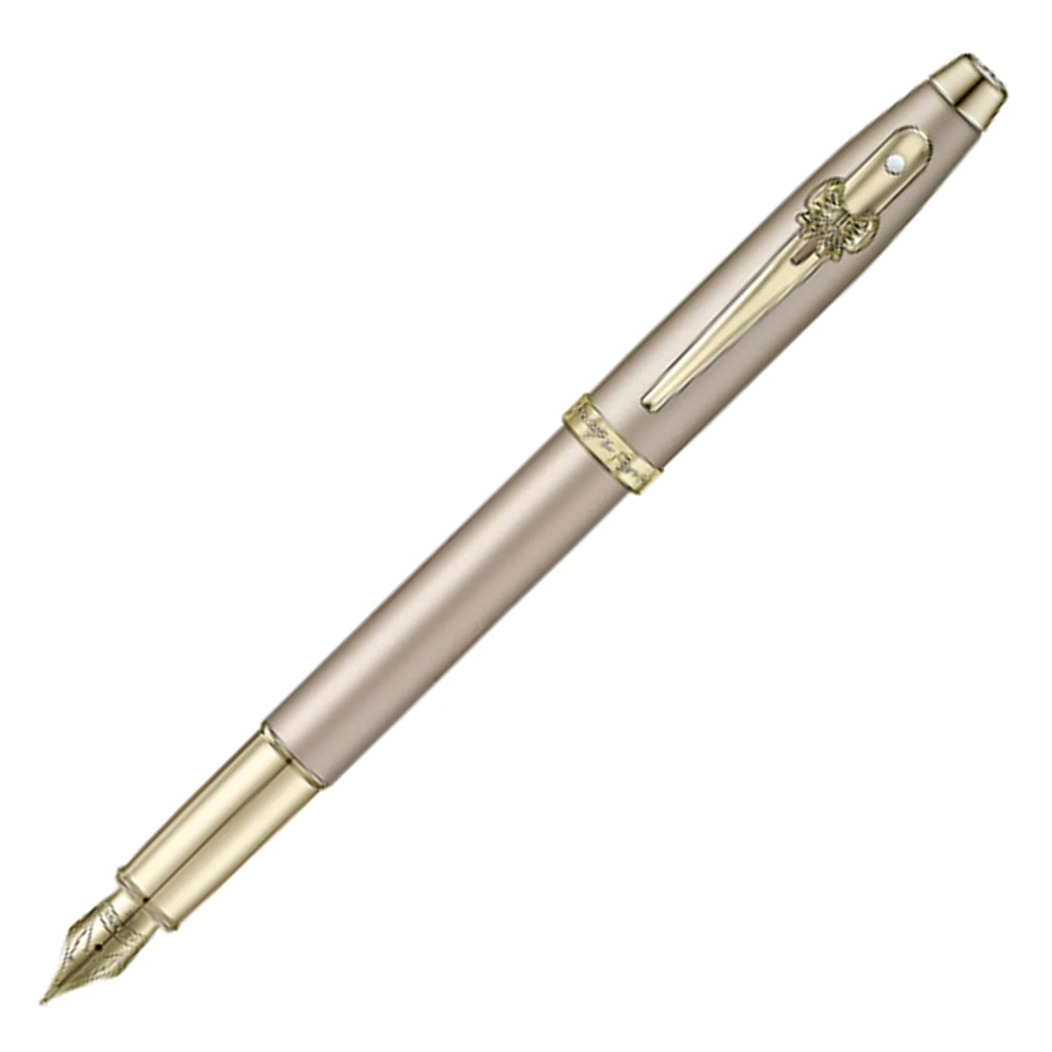 Sheaffer Emily in Paris 100 Fountain Pen with Bow Shaped Clip Emblem - Champagne GT