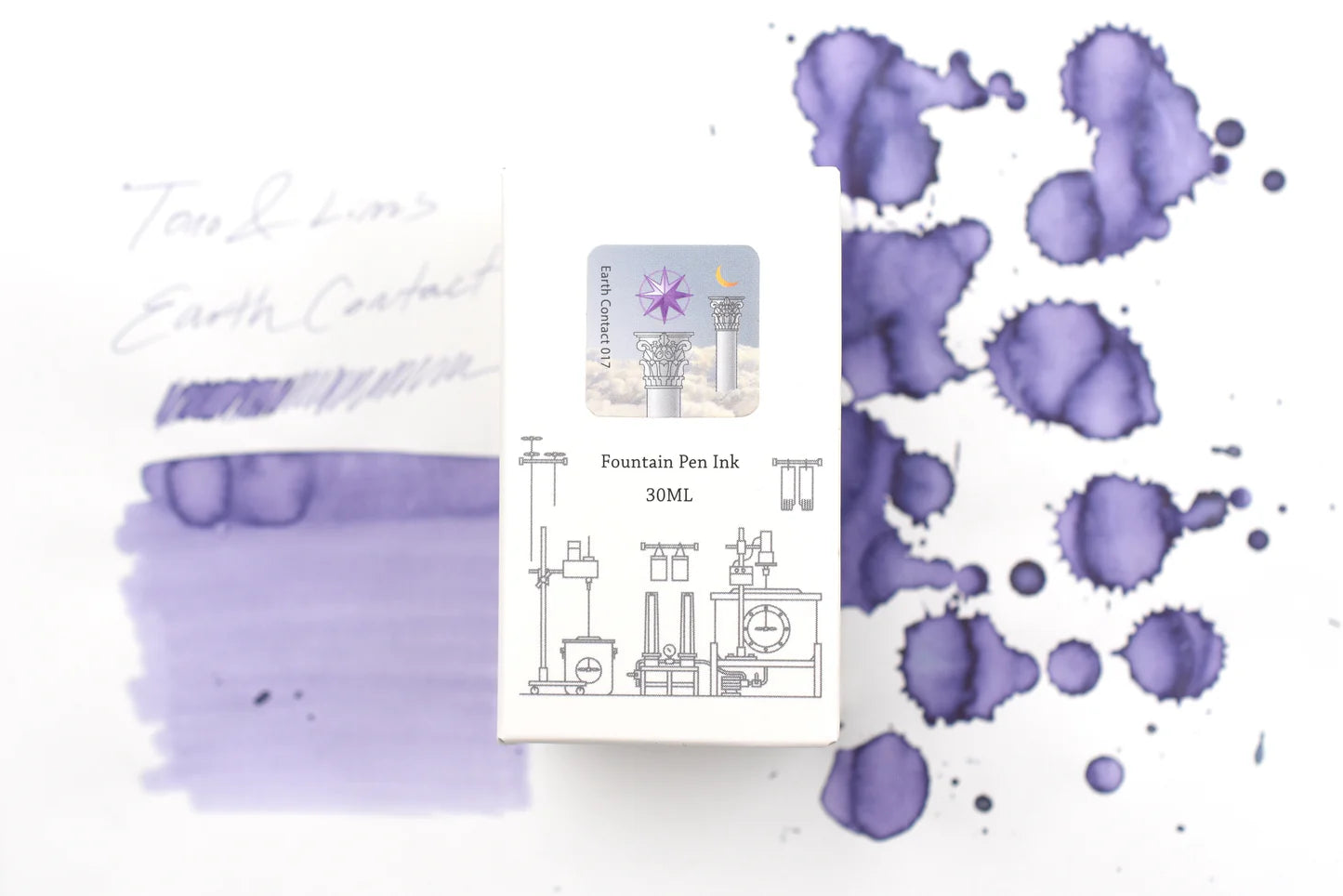 Tono & Lims Ink Bottle - Earth Contact - 017 Amethyst - 30ml 