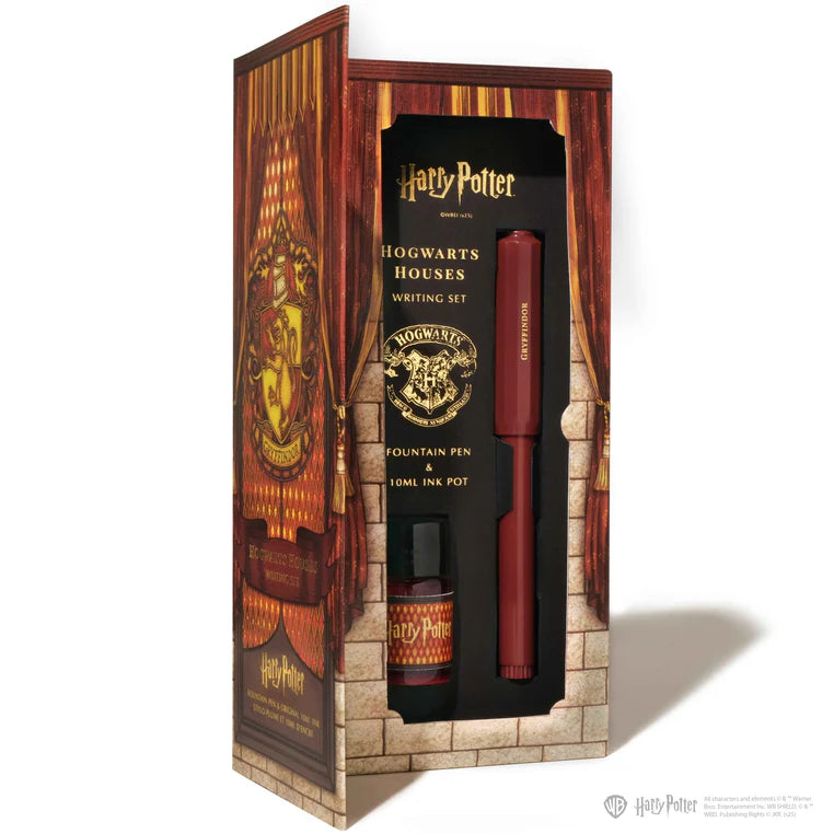 Warner Bros. Harry Potter Carousel Pen and Ink Set Gryffindor House
